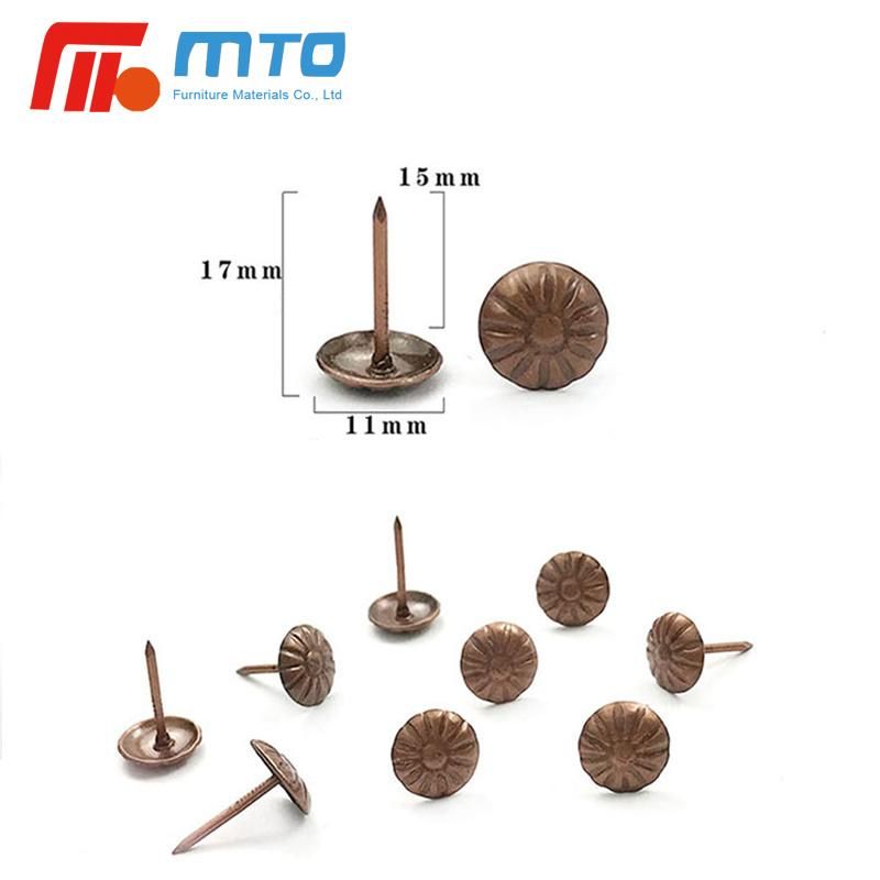 Bronze Upholstery Nails Decorative Sofa Chrysanthemum Bubble Tack for Jewelry Sofa Furniture