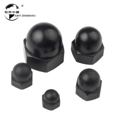 M4-M24 Black Carbon Steel DIN1587 DIN917 Hexagon Dome Cap Nut