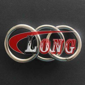 Stainless Steel Triple Round O Ring Rigging Rings
