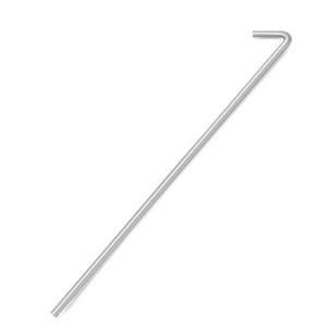 9 Inch Galvanized Steel Tent Stakes with Metal Hook