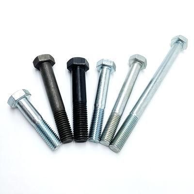 China Factory Fastener Hexagon Head Bolt M8 M10 M12 M14 M16 M18 M20 Grade 4.8/ 8.8/ 10.9/ 12.9 Half Thread Full Threaded Hex Bolt and Nut