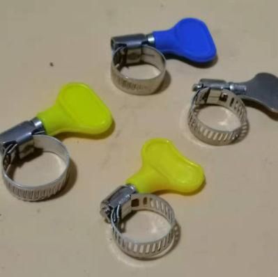 Chinese Factory Plastic Butterfly Handle Hose Clamps