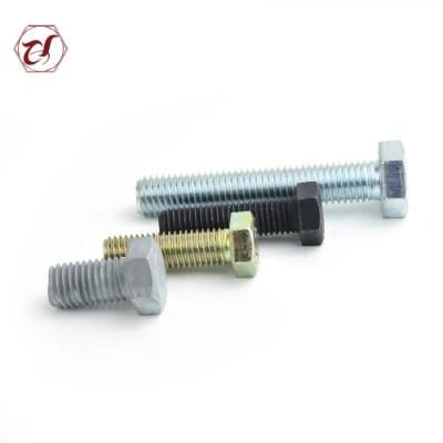 Common Bolt Zinc Plated DIN933 Full Thread Cap Hex Bolt