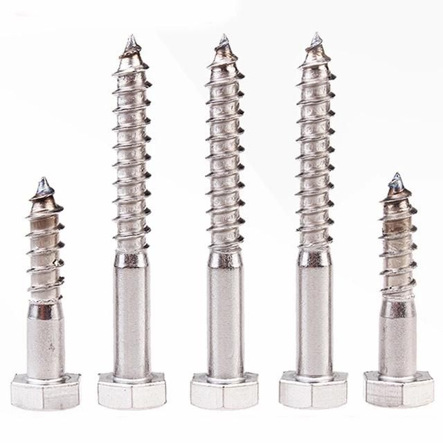 New Arrival Latest Design Multiple Specifications Hexagon Head Wood Screw DIN571 Hexagonal Self-Tapping Screws