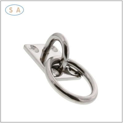 OEM Stainless Steel Square Eye Plate with Swivel Ring Welded