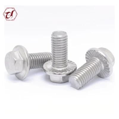 DIN6921 Stainless Steel 316 Screw with Teeth Flange Bolt
