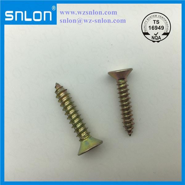 Color Zinc Steel Phillip Flat Head Tapping Screw