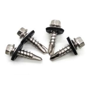 Galvanized Steel Flange Washer Wafer Hex Head Self Drilling Screws