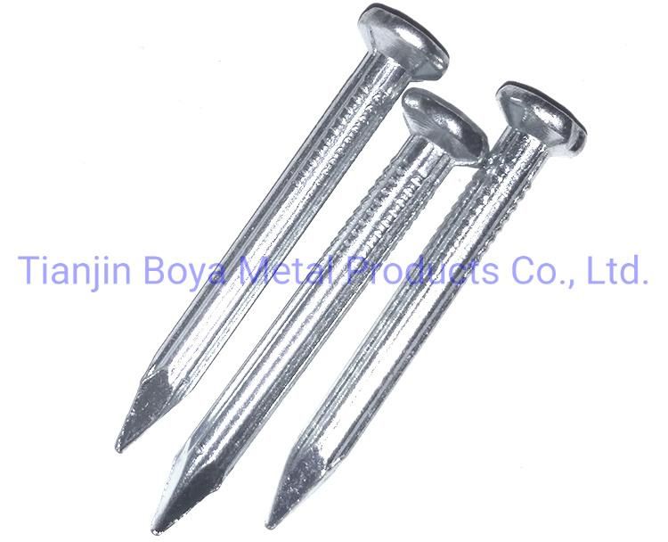 Hardened Galvanized Steel Grooved Concrete Coil Nails