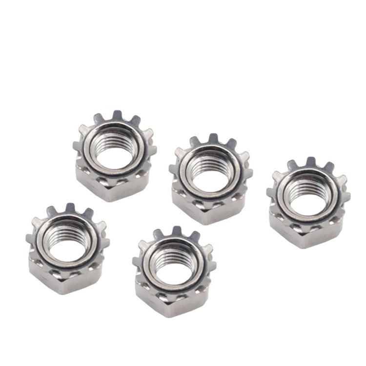 Stainless Steel K Lock Nut with External Washers