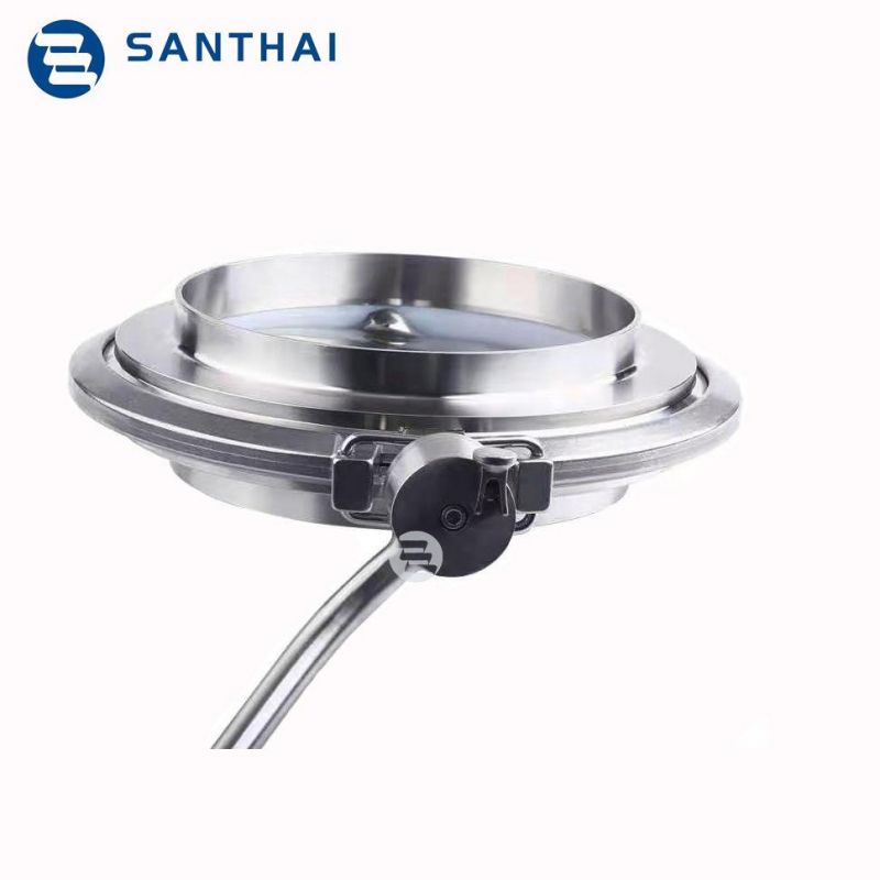 Food Grade Stainless Steel SS304/SS316L Wam Pneumatic Sanitary Powder Butterfly Valve
