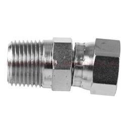 Ss-6505 Nptf Male Pipe 37 Degree Jic Female Swivel Nut SS316 SS304 Steel Fittings Adapter