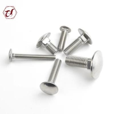 304hc 316L Mushroom Head Square Neck Bolts Carriage Bolt DIN603