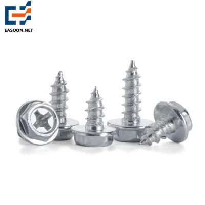 Hex Flange Head Screws with Phillips Self Tapping Screws