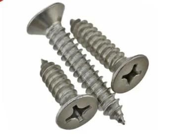 High Quality Stainless Steel 304 316 Cross Countersunk Head Wood Screw M12-M16