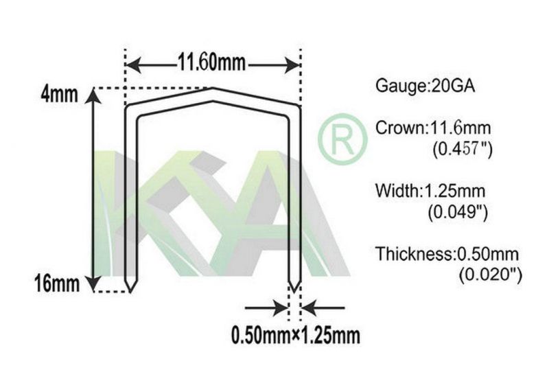 Stcr5019 Series Fine Wire Staple for Roofing and Other Industrial Fields