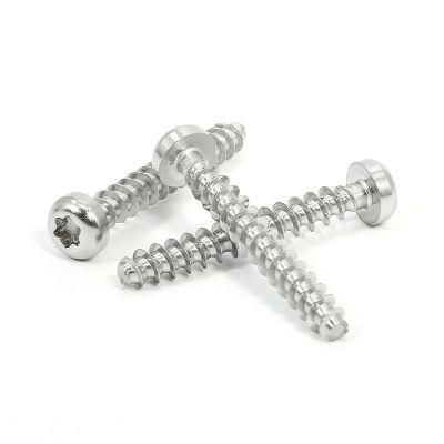 Flat Stainless Steel Security PT Screws with Pin Torx Head