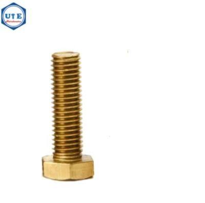 Brass Hex Bolt DIN933 with Full Thread Brass Bolt
