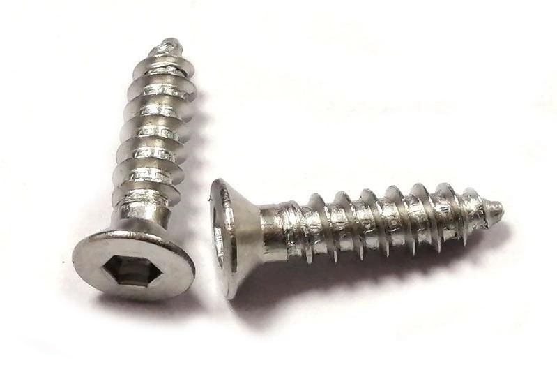 M2 M3 M4 M5 M6 M8 Stainless Steel Flat Countersunk Head Hexagon Socket Allen Self Tapping Screws