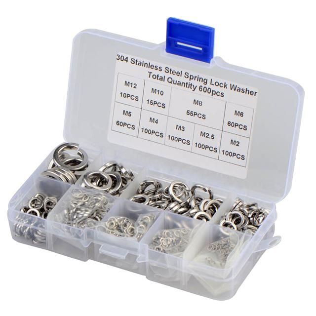 Fasteners DIN127 Stainless Steel Flat Washer Spring Washer White&Yellow Color Zinc