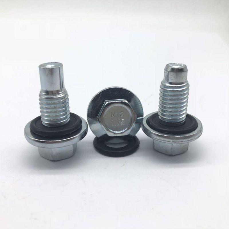 Flange Bolt Blue Wzp with a Rubber Silo Bolts