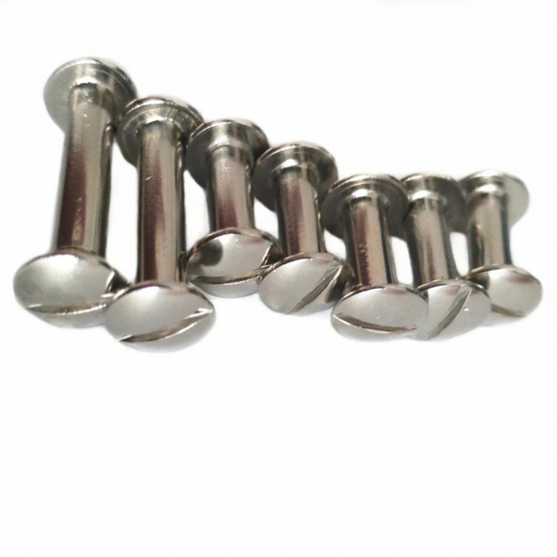 Furniture Binding Custom Male Female Rivets Brass Chicago Screws Fasteners