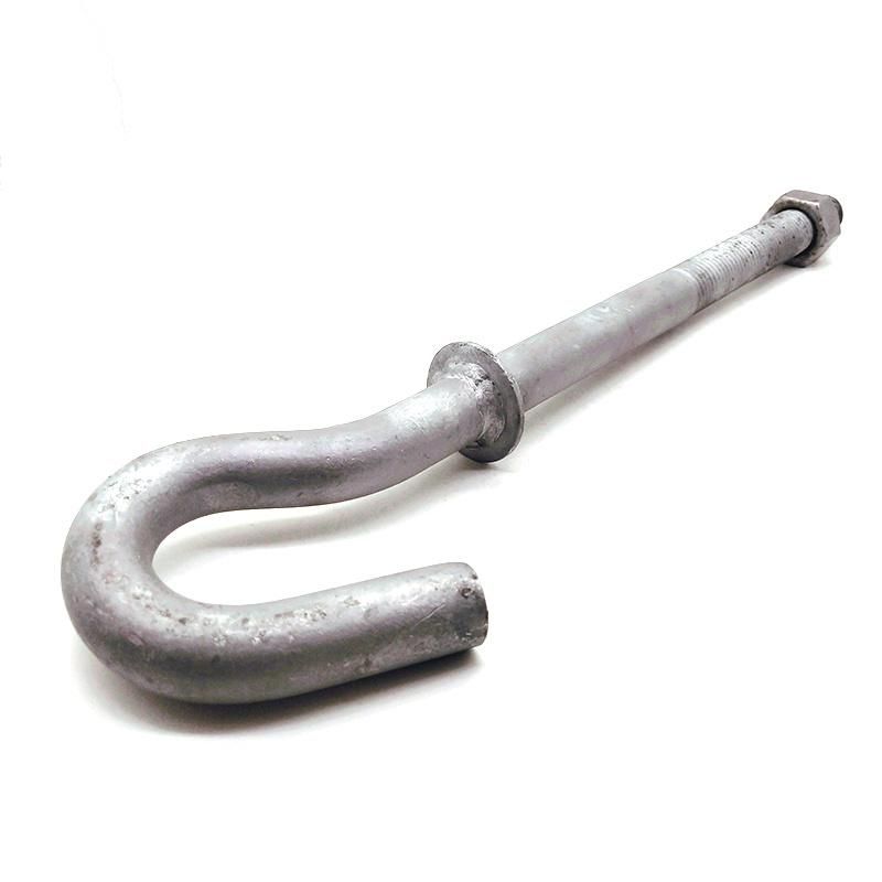 High Strength Hook Bolts J Bolts, Fastener Hook Bolt, M4/M6/M8
