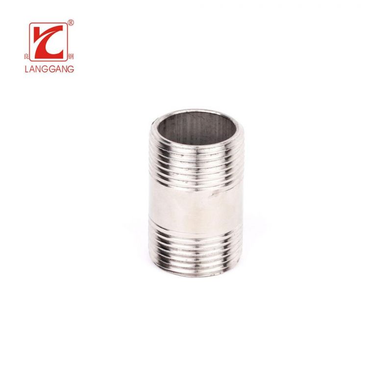 High Quality Stainless Steel Pipe Fitting Thread Screw Pipe Nipple
