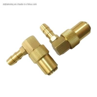 Nitto Elbow Brass Hydraulic Fitting with 8mm Brass Barb