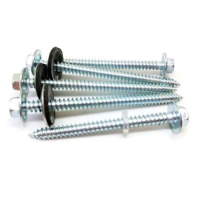 Self Drilling Roofing Screw Hot DIP Galvanized Self Tapping Screw with Rubber Washer Factory Direct Sales