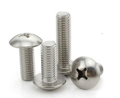 China Suppliers Stainless Steel Machine Screws Phillips Pan Mushroom Head Screw Wholesaler