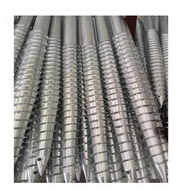 Hot-Galvanized Ground Screw Pile Post Anchor for Foundation Project