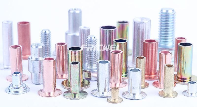 Fricwel Auto Parts Steel Rivets Semi-Tubular Rivets White Zinc Plating Rivets Factory Price