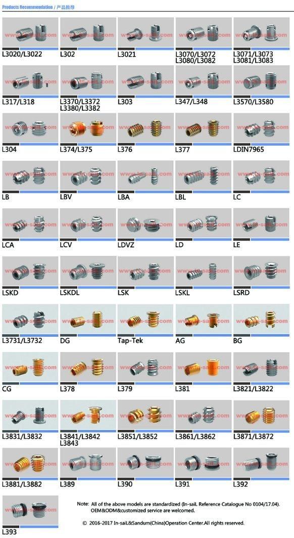 347&348 Series Self-Tapping Threaded Insert