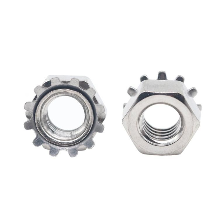 Stainless Steel K Lock Nut with External Washers