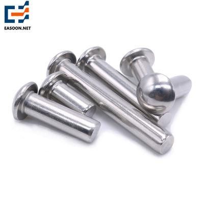 Round Head Solid Rivet Aluminum Steel Copper Brass Rivets 8.8 Grade Round Head Hollow Rivet Ansiasme B 18.1.3m Metric Round Head Rivets