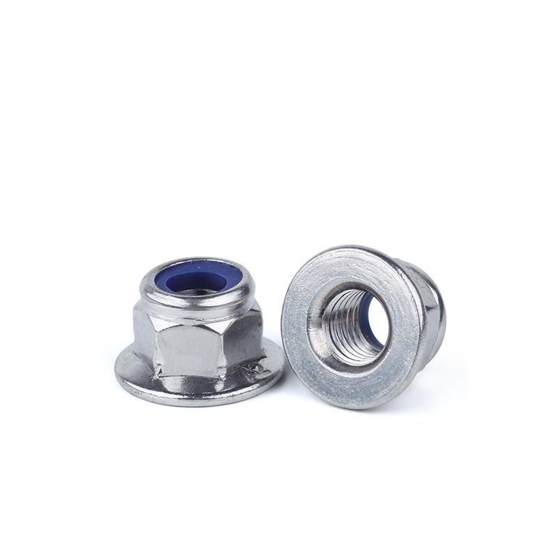 Carbon Steel and Stainless Steel Nylon Insert DIN 6926 Hex Flange Lock Nuts