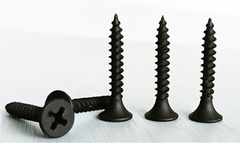 High Quality Black Phosphated pH Recess Self Tapping Fine Thread pH #2 Plasterboard Drywall Screws