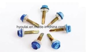 Hex Head Screw with Flange Self Tapping Self Drilling Screw with EPDM Washer
