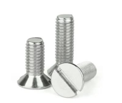 Stainless Steel M3 M4 M5 Slotted Countersunk Head Machine Screw DIN963