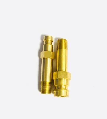 Hasco Brass Mold Plug Threaded Long Hose Nipple Fitting