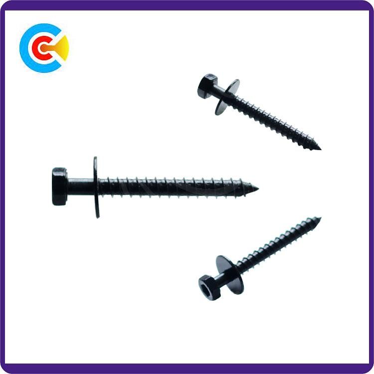 GB/DIN/JIS/ANSI Carbon-Steel/Stainless-Steel Internal and External Hexagonal Flat Pad Combination Screw