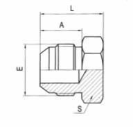 Hydraulic Adapter, Jic Male 74° Cone Plug, Hose Nipple, Hydraulic Hose Fitting