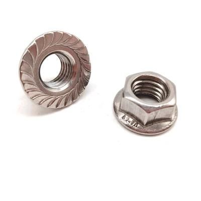 Stainless Steel Serrated Hex Flange Nut