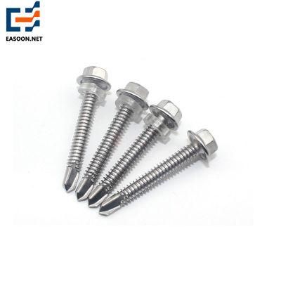 304 Stainless Steel Hex Head Self Drilling Screw M4.2 Fine Thread Screw