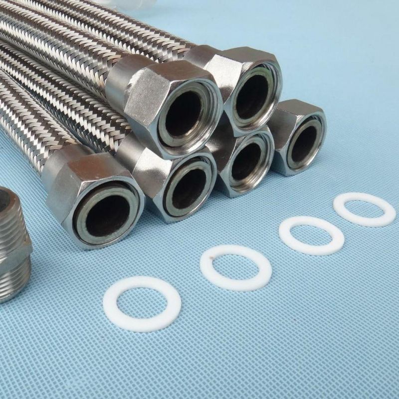 Heat Resistant Flange Type Braided Reinforce Stainless Steel Hose Inner Ss Corrugated Pipe Flexible Metal Hose