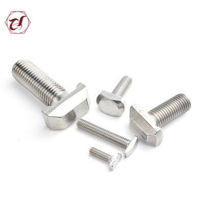 Customized Steel T Head Bolt / T Bolt T Shaped Bolt