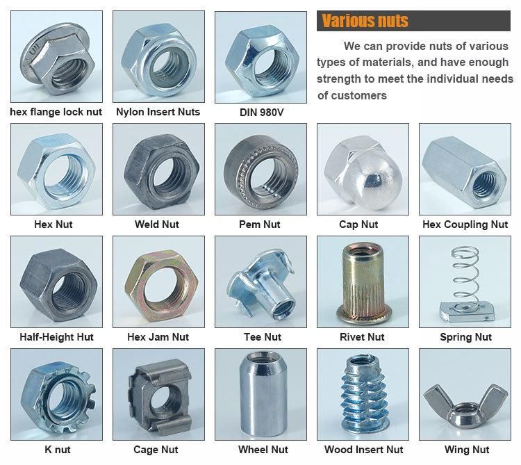 Zinc Plated K Lock Nut with External Washers