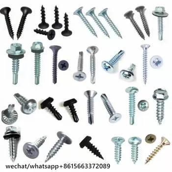 1kg/Box Custom Self Tapping Brass Zinc Pozi Copper Countersunk Head Stainless Steel Flat Head Torx Chipboard Wood Screws