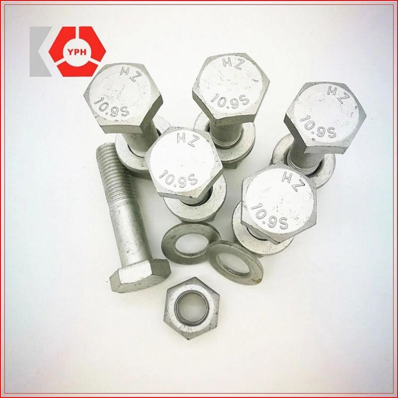 High Quality HDG Hexagonal Hex Bolt DIN933 and DIN931 with Washer Cheap and Precise